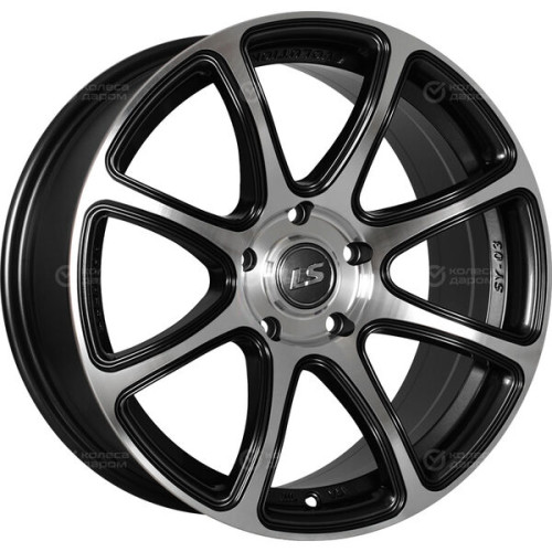 Колесный диск LS LS 327 7.5xR17 5x114.3 ET40 DIA73.1 черный полностью полированный