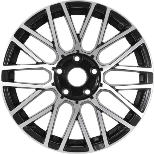 Колесный диск Tech Line 739 6.5xR17 4x100 ET40 DIA60.1 глянцевый черный с полированной лицевой частью