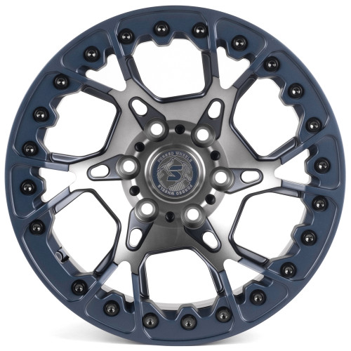 Легковой диск Skill Wheels SV307 9x17 6x135 ET20 87,1 Синий матовый + полировка + лак SH55