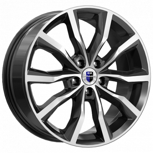 Легковой диск КиК Портер 7,5x18 5x114,3 ET45 67,1 Алмаз черный (уценка: имеется дефект)