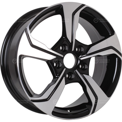 Колесный диск RST R026 6.5xR16 5x114.3 ET45 DIA60.1 глянцевый черный с полированной лицевой частью