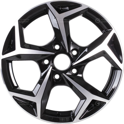 Колесный диск RST R066 6.5xR16 5x114.3 ET40 DIA66.1 глянцевый черный с полированной лицевой частью