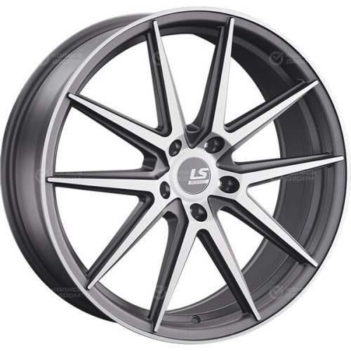 Колесный диск LS FlowForming LS RC08 9xR20 5x112 ET35 DIA66.6 темно-серый матовый ,частично полированный