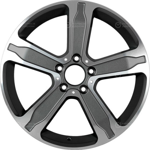 Колесный диск Replay VV246 6.5xR17 5x112 ET49 DIA57.1 глянцевый темно-серый с полированной лицевой частью