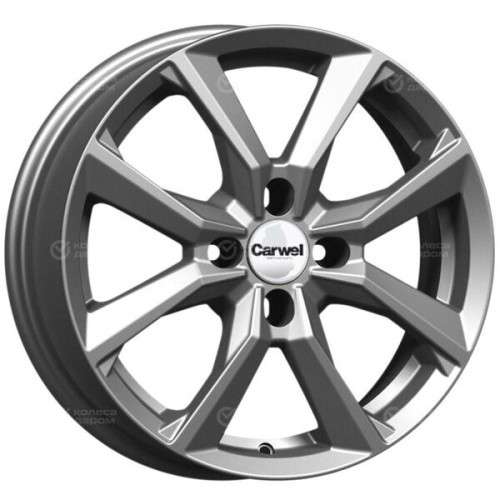 Колесный диск Carwel Сегун 272 6.5xR16 4x100 ET47 DIA67.1 темно-серебристый