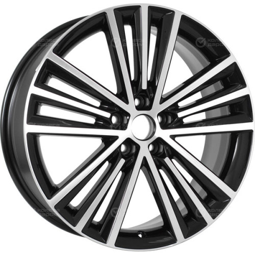 Колесный диск СКАД Манчестер 7.5xR19 5x108 ET47 DIA60.1 черный глянцевый с полированной лицевой поверхностью