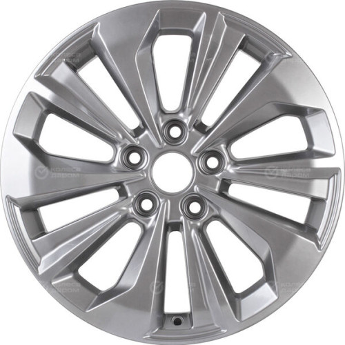 Колесный диск КиК Авиор 7xR17 5x110 ET35 DIA67.1 глянцевый темно-серебристый