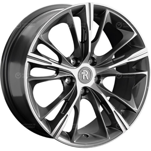 Колесный диск Replay LX198 8xR18 5x114.3 ET30 DIA60.1 глянцевый темно-серый с полированной лицевой частью