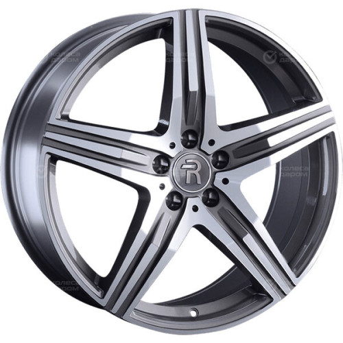 Колесный диск Replay MR111 8.5xR20 5x112 ET29 DIA66.6 глянцевый темно-серый с полированной лицевой частью