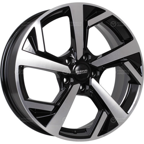 Колесный диск СКАД KL-328 7xR18 5x108 ET33 DIA60.1 черный глянцевый с полированной лицевой поверхностью