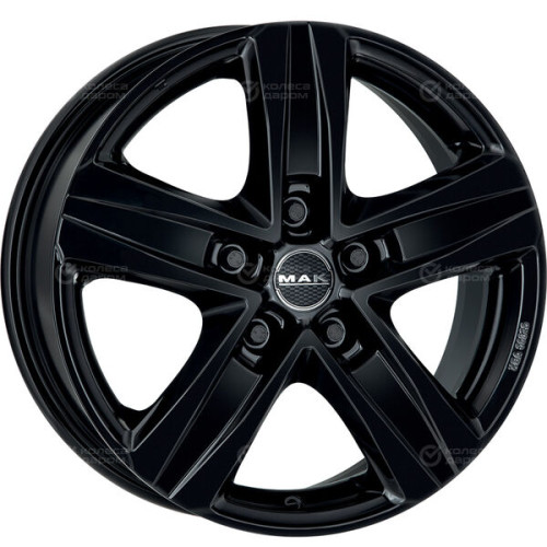 Колесный диск MAK Stone 5 7.5xR18 5x130 ET43 DIA84.1 чёрный глянцевый
