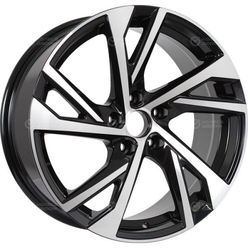 Колесный диск Replay TY382 8xR18 5x114.3 ET35 DIA60.1 черный глянцевый с полированной лицевой частью