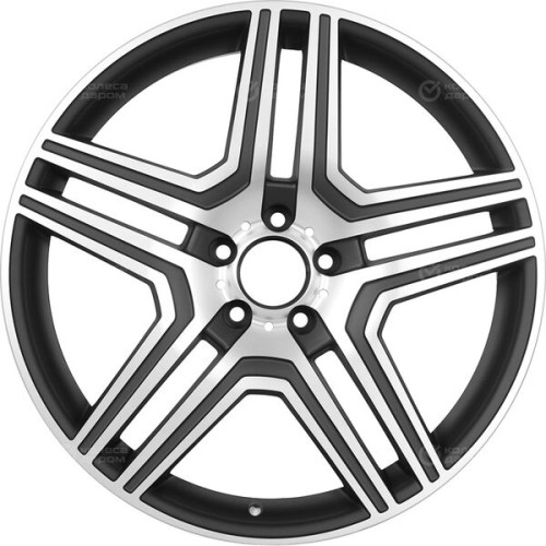 Колесный диск Replay MR67 8.5xR19 5x112 ET43 DIA66.6 черный матовый полностью полированный