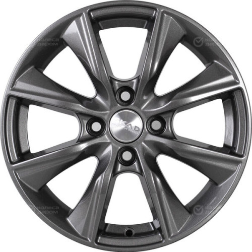 Колесный диск СКАД Порту 6xR15 4x100 ET35 DIA67.1 темно-серый цвет с перламутровыми оттенками