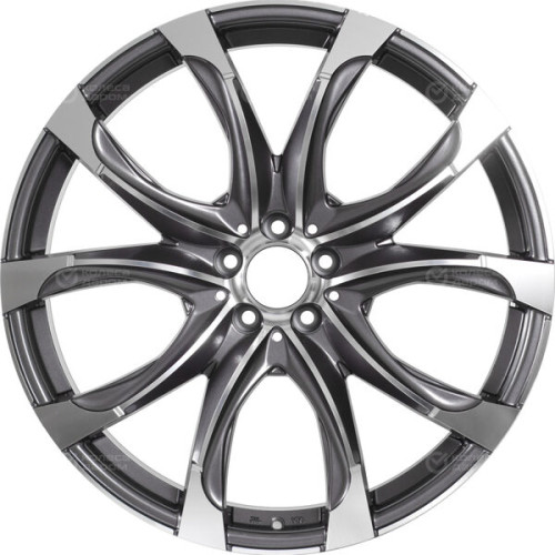 Колесный диск Replay B223 9.5xR22 5x112 ET37 DIA66.6 насыщенный темно-серый полностью полированный