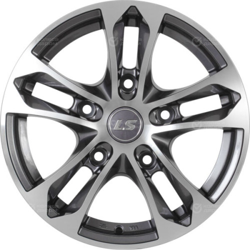 Колесный диск LS LS 197 6.5xR16 5x139.7 ET40 DIA98.5 насыщенный темно-серый полностью полированный