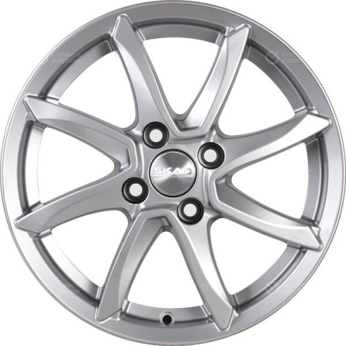 Колесный диск СКАД Осака 6xR15 4x100 ET46 DIA54.1 серебристый