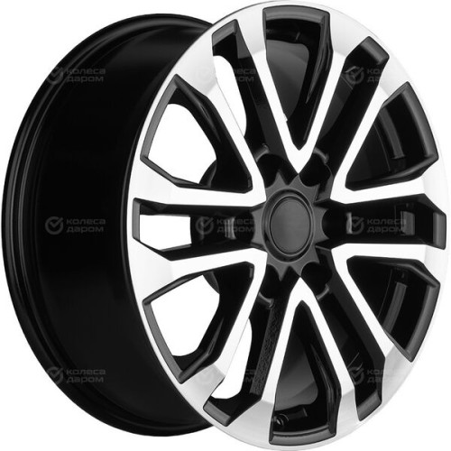 Колесный диск Carwel Пур 1805 7.5xR18 6x139.7 ET25 DIA106.1 черный глянцевый с полированной лицевой частью
