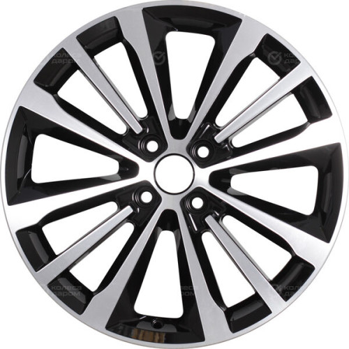 Колесный диск iFree Андерсен 7xR17 4x100 ET45 DIA67.1 чёрный глянцевый с полированной лицевой частью