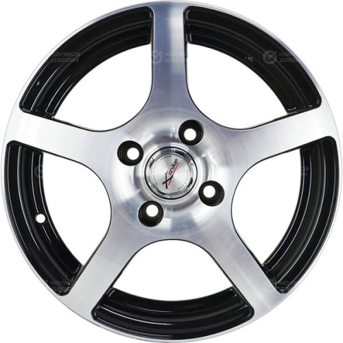 Колесный диск X-trike X118 6xR15 4x100 ET45 DIA54.1 черный глянцевый с полированной лицевой поверхностью