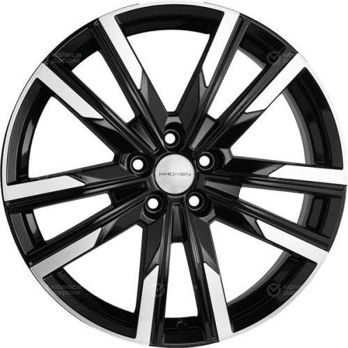 Колесный диск KHOMEN KHW1905 (Changan Uni-k) 7.5xR19 5x114.3 ET35 DIA60.1 чёрный глянцевый с полированной лицевой частью