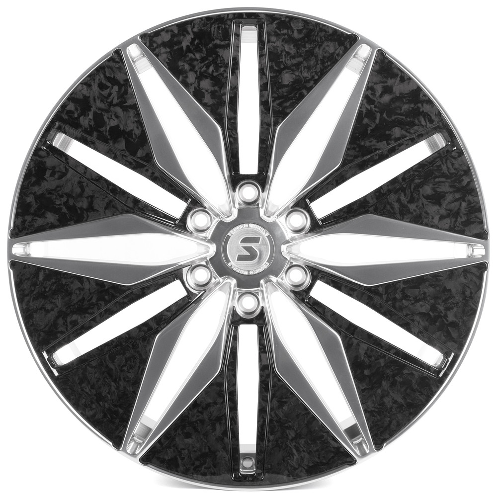Легковой диск Skill Wheels SV380-SV481 9x22 6x139,7 ET28 78,1 Зеркальная полировка + карбон SFC10
