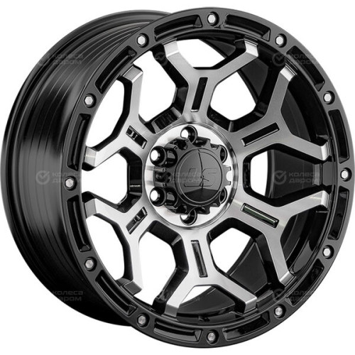 Колесный диск LS FlowForming LS RC68 9xR17 6x114.3 ET25 DIA67.1 черный полностью полированный
