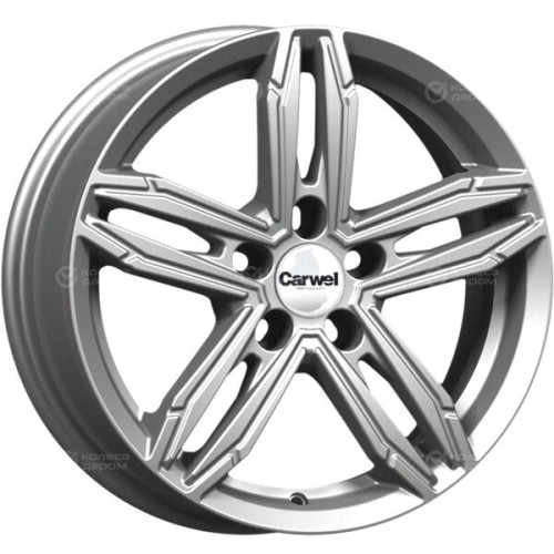 Колесный диск Carwel Нева 256 6.5xR16 5x114.3 ET45 DIA67.1 темно-серебристый