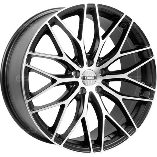 Колесный диск NEO 240 8.5xR20 5x108 ET42 DIA63.4 матовый черный с полированной лицевой частью