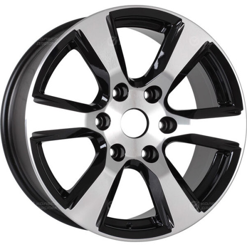 Колесный диск NEO 705 7.5xR17 6x139.7 ET25 DIA106.1 глянцевый черный с полированной лицевой частью