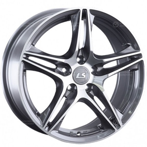 Колесный диск LS LS 1056 7.5xR17 5x114.3 ET40 DIA67.1 насыщенный темно-серый полностью полированный