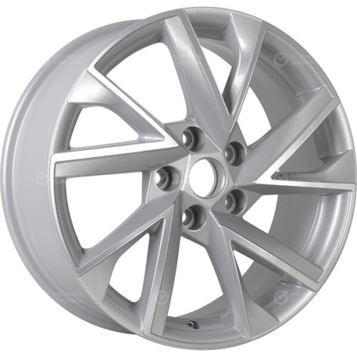 Колесный диск Carwel Тоджа 1714 7xR17 5x114.3 ET45 DIA67.1 серебристый с полированной лицевой частью