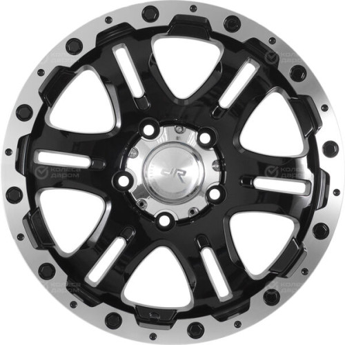 Колесный диск Race Ready CSS3323 8xR17 5x139.7 ET0 DIA110.5 черный глянцевый с полированным ободом