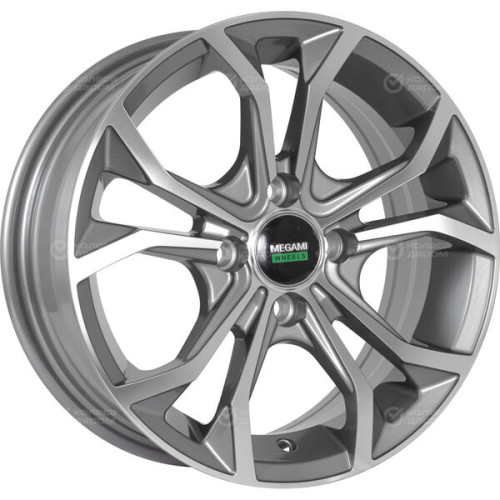 Колесный диск Megami MGM-33 6.5xR15 5x100 ET38 DIA57.1 насыщенный темно-серый полностью полированный