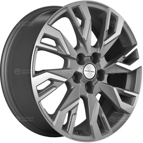 Колесный диск Carwel Чеко 1809 7xR18 5x114.3 ET53 DIA54.1 серый с полированной лицевой частью