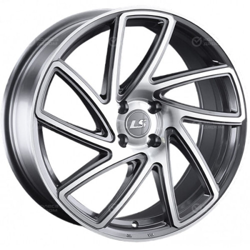 Колесный диск LS LS 1054 8xR18 4x100 ET40 DIA60.1 насыщенный темно-серый полностью полированный