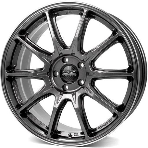 Легковой диск OZ Hyper XT HLT 9x21 5x112 ET37 79 Star Graphite Diamond Lip