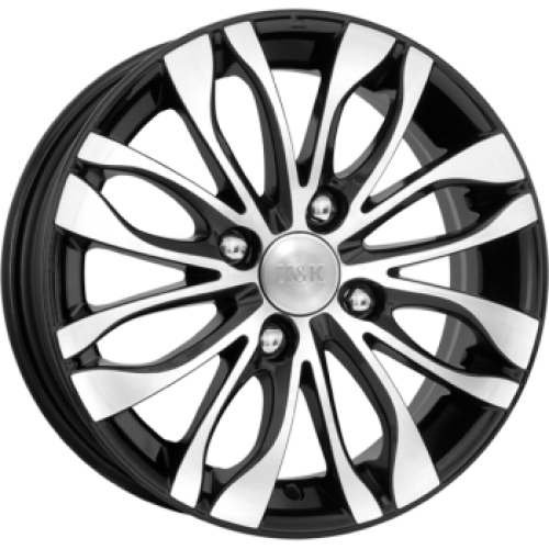 Легковой диск КиК Канзаши 5,5x14 4x108 ET16 65,1 Алмаз черный
