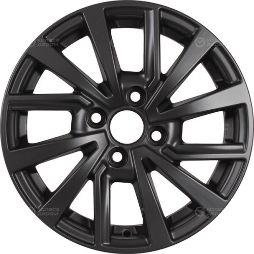 Колесный диск KDW KD1430 5.5xR14 4x100 ET40 DIA54.1 (уценка) черный матовый