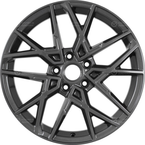 Колесный диск КиК Вудроф 7xR18 5x108 ET33 DIA60.1 насыщенный темно-серый полностью полированный