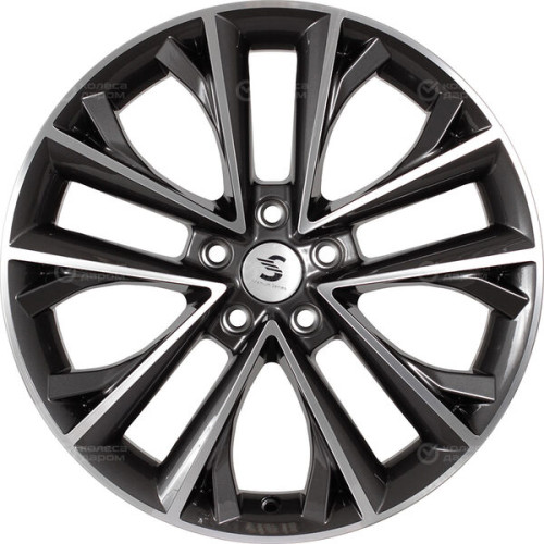 Колесный диск СКАД Premium Series КР012 7xR18 5x108 ET36 DIA65.1 глянцевый темно-серый полностью полированный