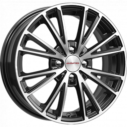 Легковой диск Rapid Меандр 6x15 4x100 ET46 54,1 Алмаз черный