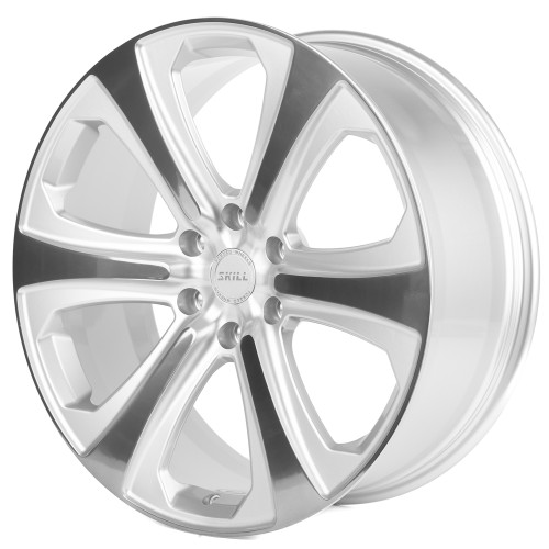 Легковой диск Skill Wheels SV628-SL095 9x22 6x139,7 ET28 106,1 Серый + полированные спицы