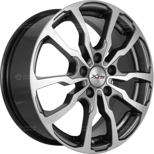 Колесный диск X-trike X117 6.5xR16 5x114.3 ET40 DIA66.1 темно-серебристый с полированной лицевой частью