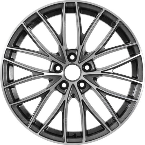 Колесный диск X-trike X130 7.5xR18 5x108 ET36 DIA65.1 темно-серебристый с полированной лицевой частью