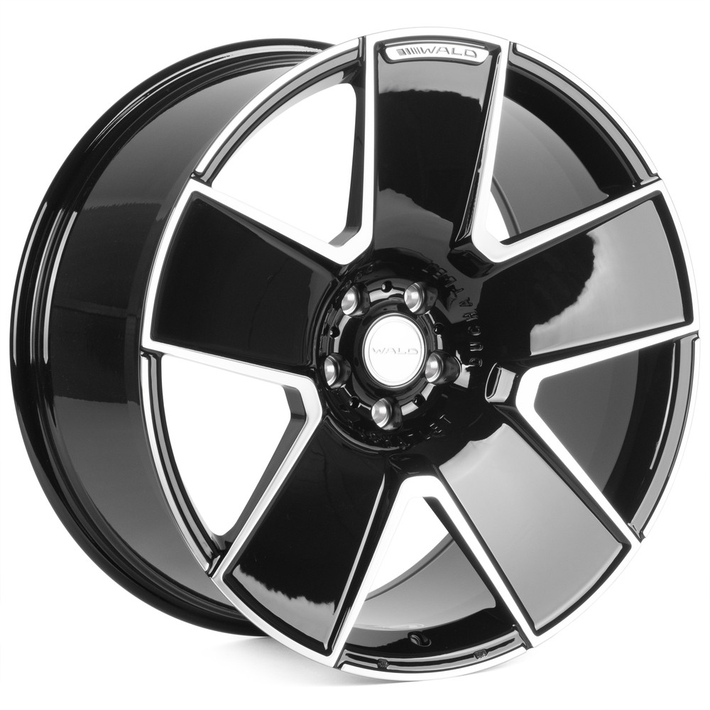 Легковой диск CMST SL171 9x22 5x120 ET15 60,1 чёрный глянцевый + полированные спицы