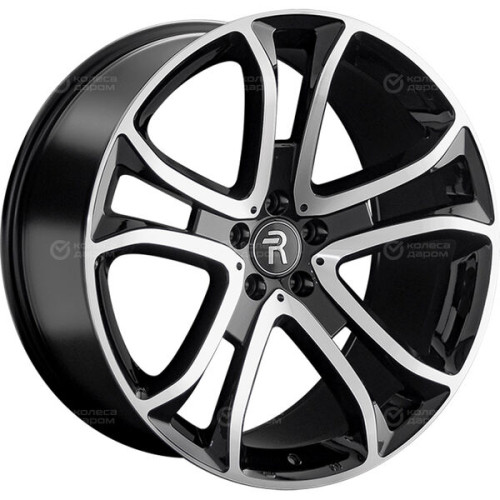 Колесный диск Replay MR208 10xR21 5x112 ET44 DIA66.6 черный глянцевый с полированной лицевой частью