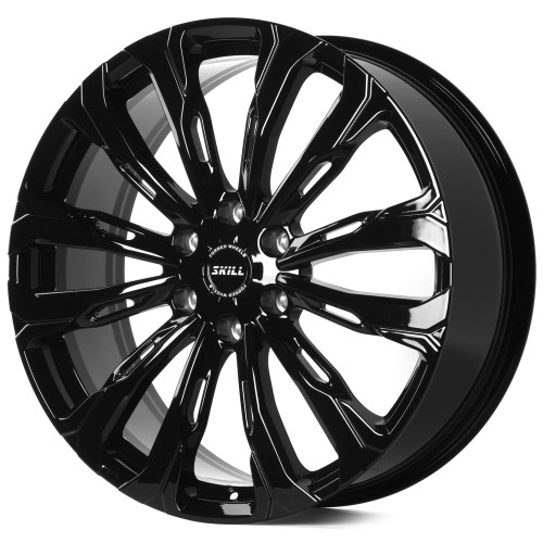 Легковой диск Skill Wheels SV671 9x22 6x139,7 ET50 95,1 чёрный глянцевый