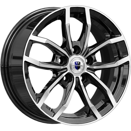 Легковой диск КиК Фрост 6,5x15 5x100 ET45 67,1 Алмаз черный