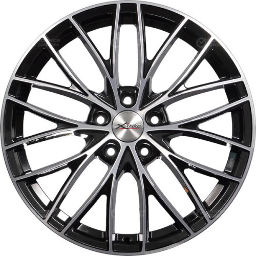 Колесный диск X-trike X130 7.5xR18 5x114.3 ET45 DIA66.1 черный глянцевый с полированной лицевой поверхностью